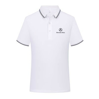 Polo Mercedes Benz Homme Respirant Tennis Golf 2023 été Casual Sport